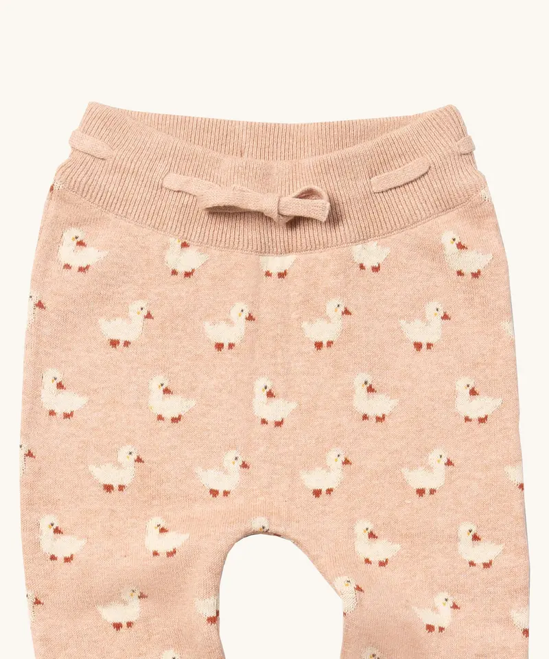 Little Green Radicals Knitted Joggers - Puddle Ducks 2
