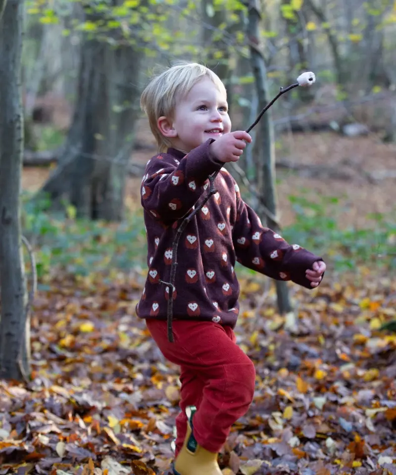 Little Green Radicals Knitted Jumper - Brown Owl 2