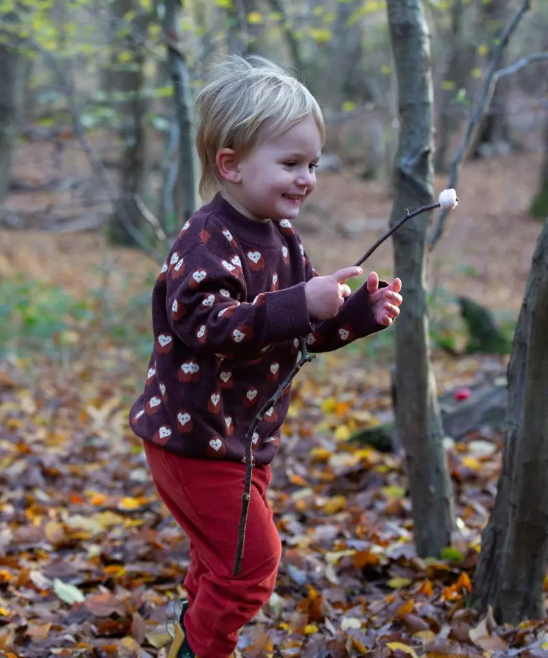 Little Green Radicals Knitted Jumper - Brown Owl 3