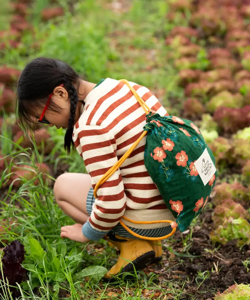 Little Green Radicals Knitted Jumper - Ginger Stripe 6