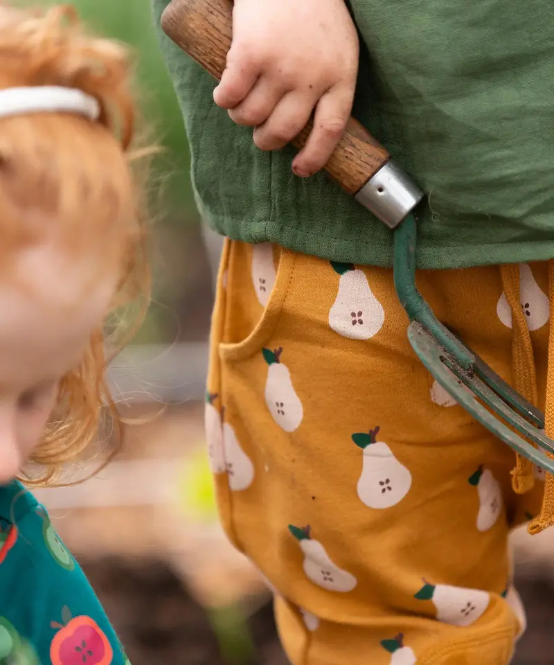Little Green Radicals Organic Comfy Joggers - Summer Pears 3
