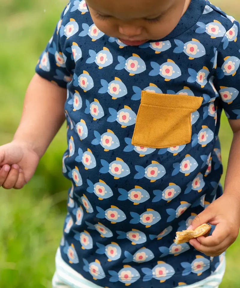 Little Green Radicals Organic T-Shirt & Jogger Playset - Little Fish 2