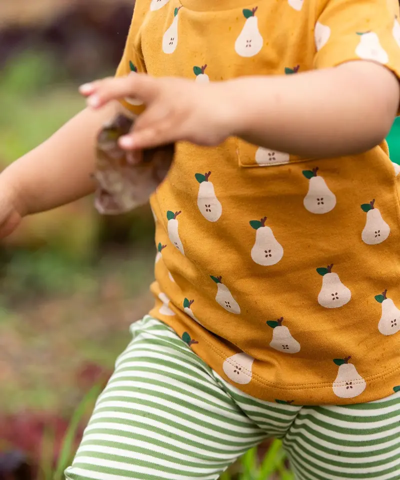 Little Green Radicals Organic T-Shirt & Jogger Playset - Summer Pears 3