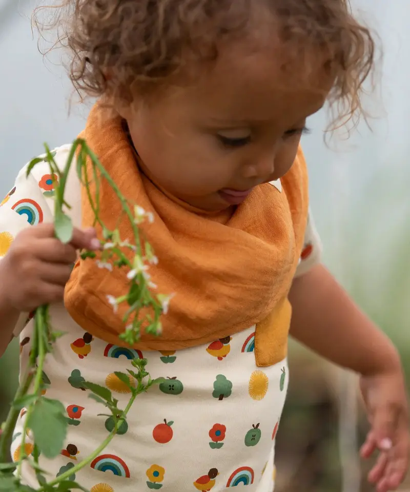 Little Green Radicals Organic T-Shirt & Jogger Playset - Vintage Rainbows 3