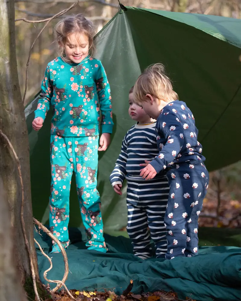 Little Green Radicals Pyjamas - Winter Rabbits 8