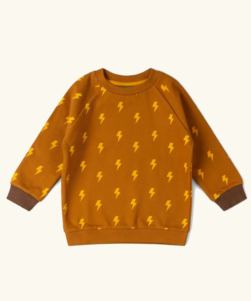 Little Green Radicals Raglan Sweatshirt - Gold Lightning 1