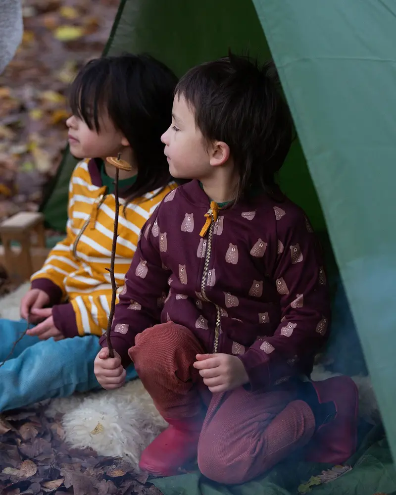 Little Green Radicals Reversible Easy Rider Jacket - Brown Bears 2