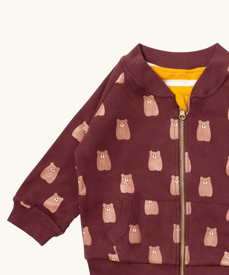 Little Green Radicals Reversible Easy Rider Jacket - Brown Bears 3