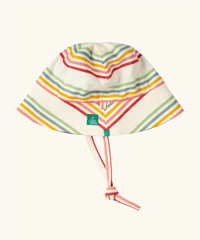 Little Green Radicals Reversible Sunhat - Rainbow 1