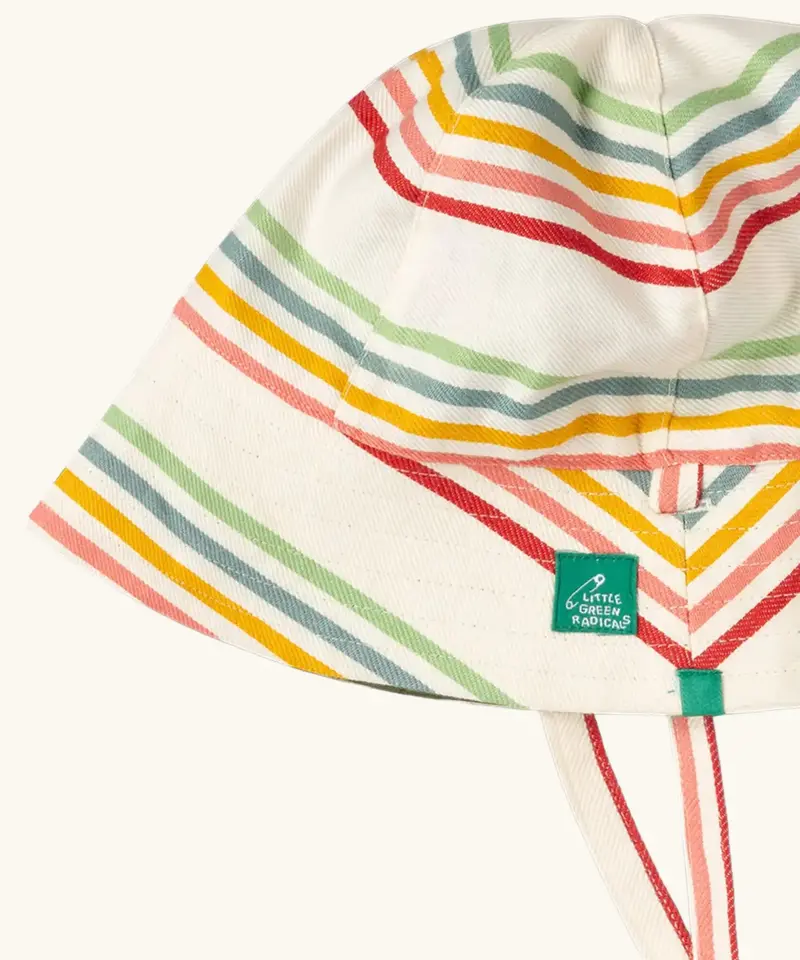 Little Green Radicals Reversible Sunhat - Rainbow 3