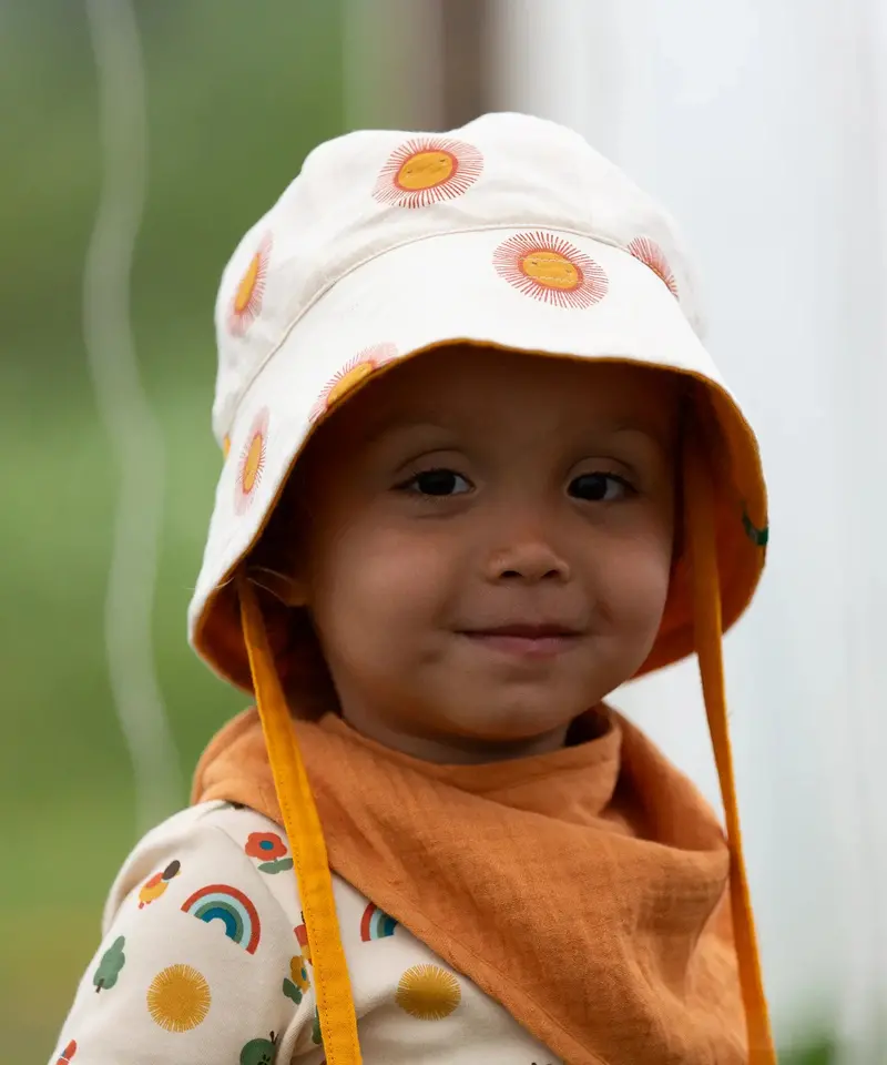 Little Green Radicals Reversible Sunhat - Summer Sun 3