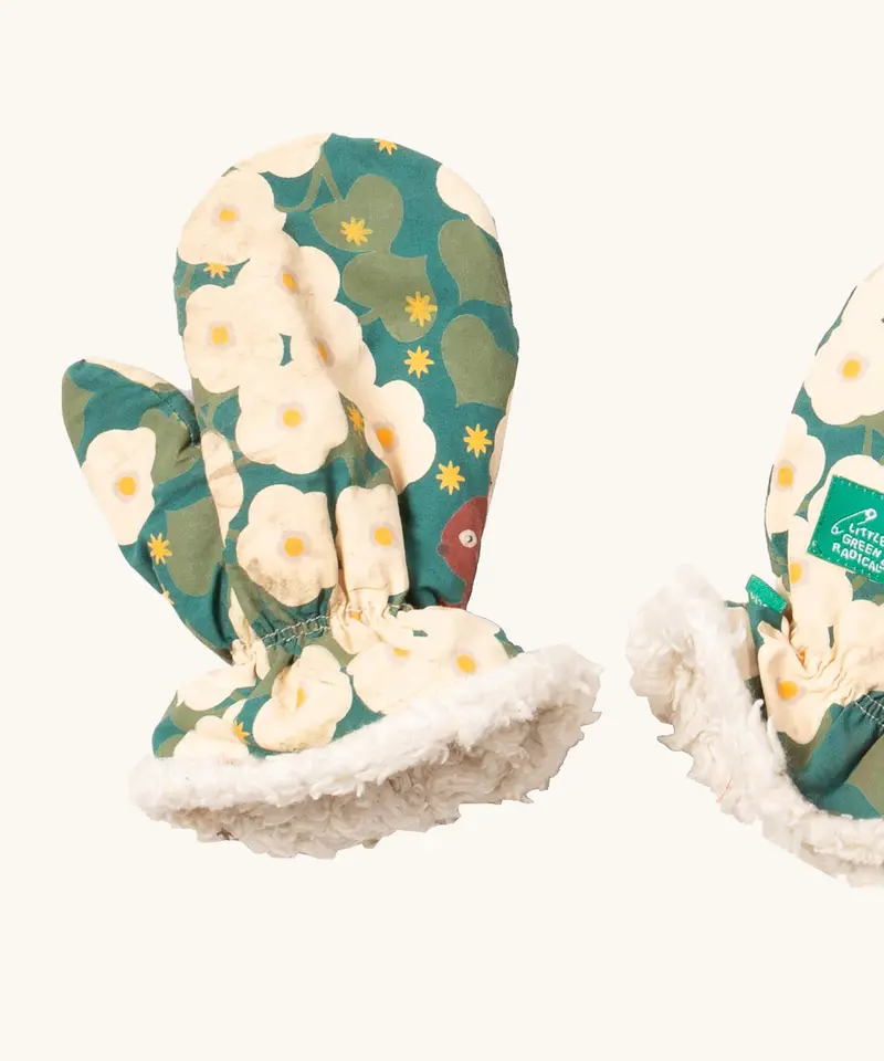 Little Green Radicals Sherpa Mittens - Hedgerow 4