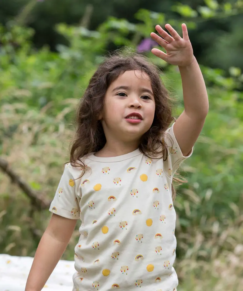 Little Green Radicals Short Sleeve T-Shirt - Sunshine & Rainbows 2