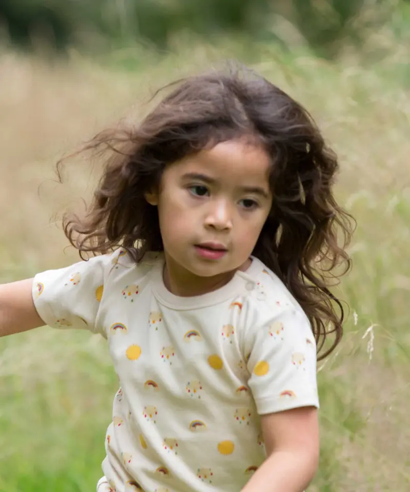 Little Green Radicals Short Sleeve T-Shirt - Sunshine & Rainbows 3