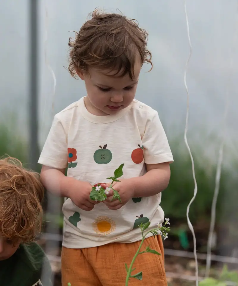 Little Green Radicals Short Sleeve T-Shirt - Vintage Rainbows 3