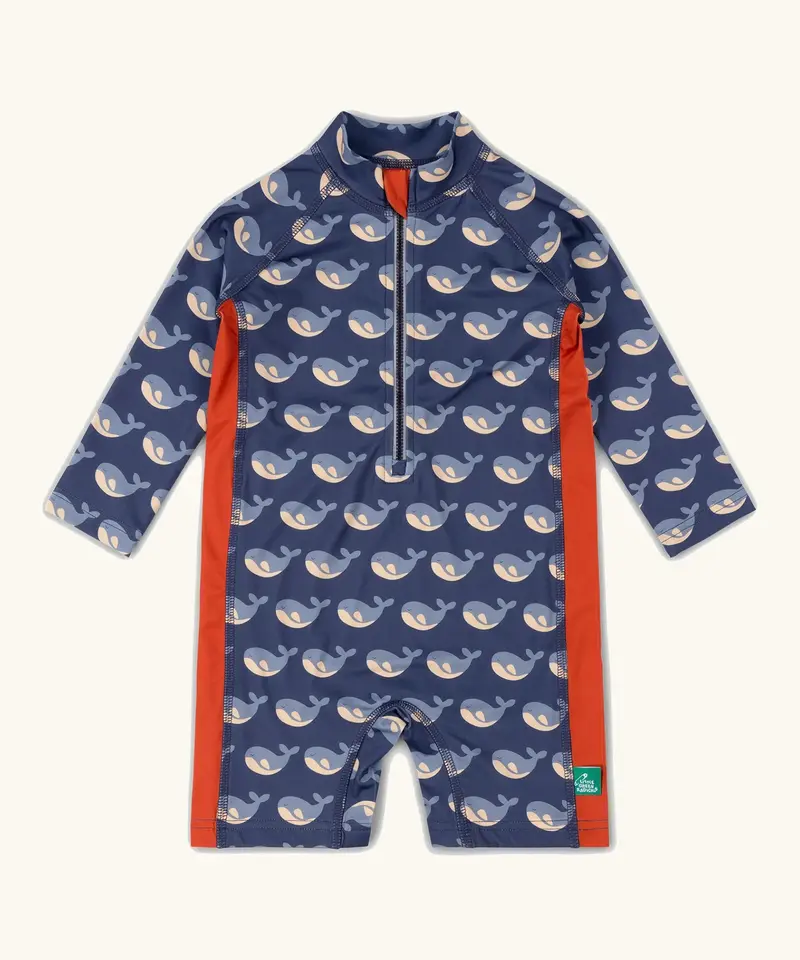 Little Green Radicals Sun Safe Swimsuit - Singing Whales 1