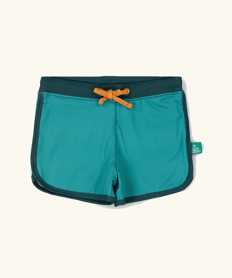 Little Green Radicals Swim Shorts - Emerald 1