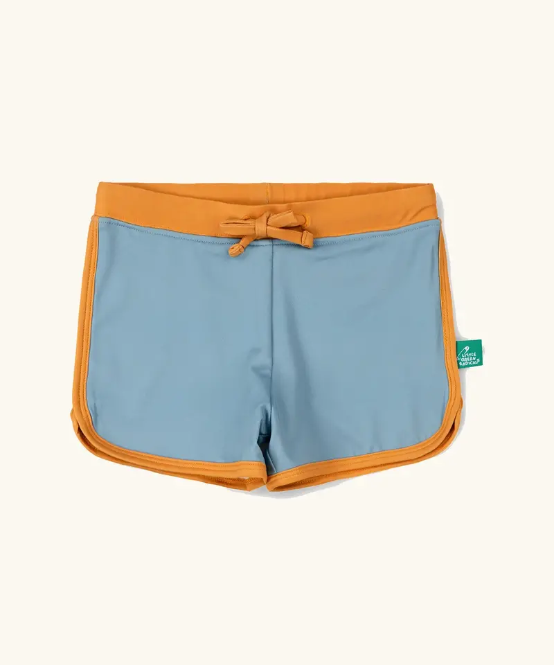 Little Green Radicals Swim Shorts - Hazy Blue 1