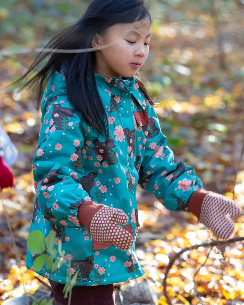 Little Green Radicals Waterproof Winter Coat - Winter Rabbits 5