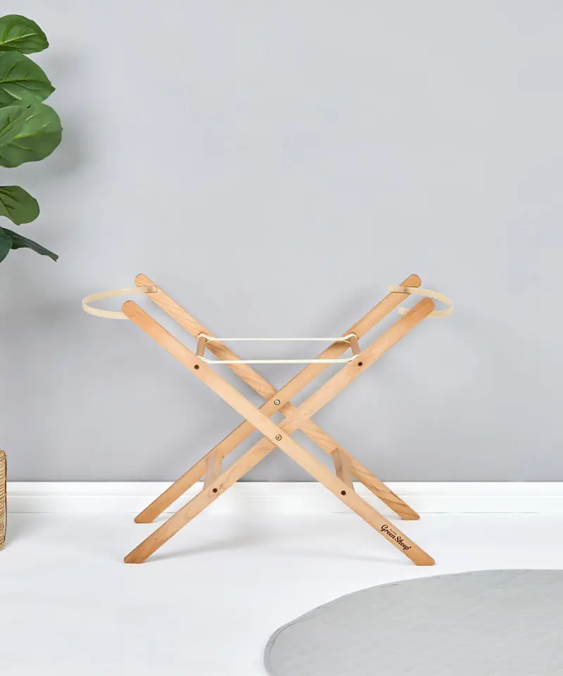 Little Green Sheep Moses Basket Stand 1