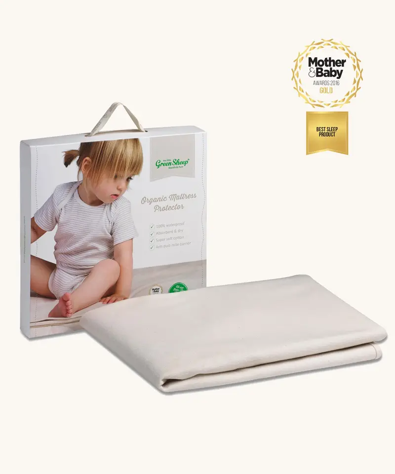 Little Green Sheep Organic Cot Bed Mattress Protector 1