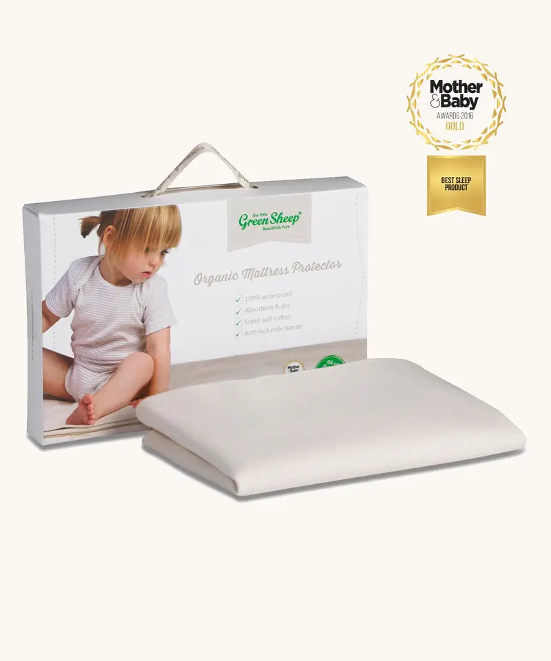 Little Green Sheep Organic Moses Basket/Pram Mattress Protector 1