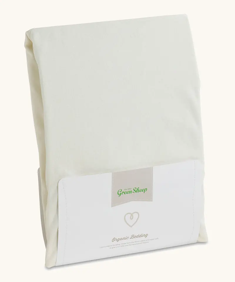 Little Green Sheep Organic Single Jersey Fitted Sheet 1