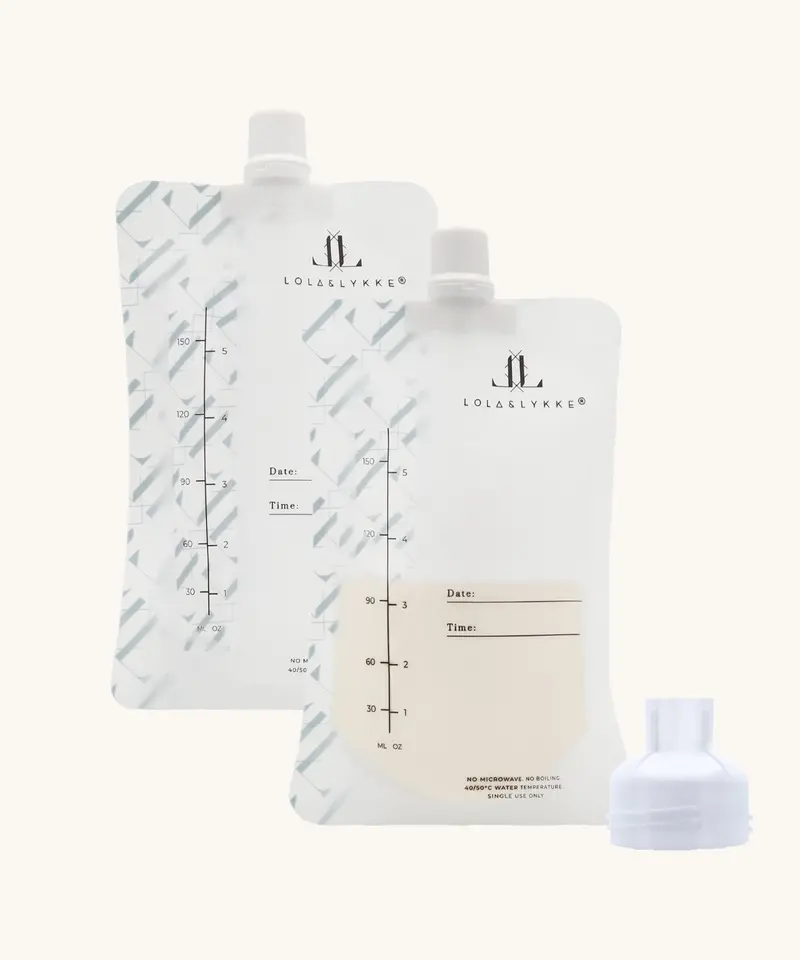 Lola&Lykke Breast Milk Storage Bags 30 Pack + Adapter 2