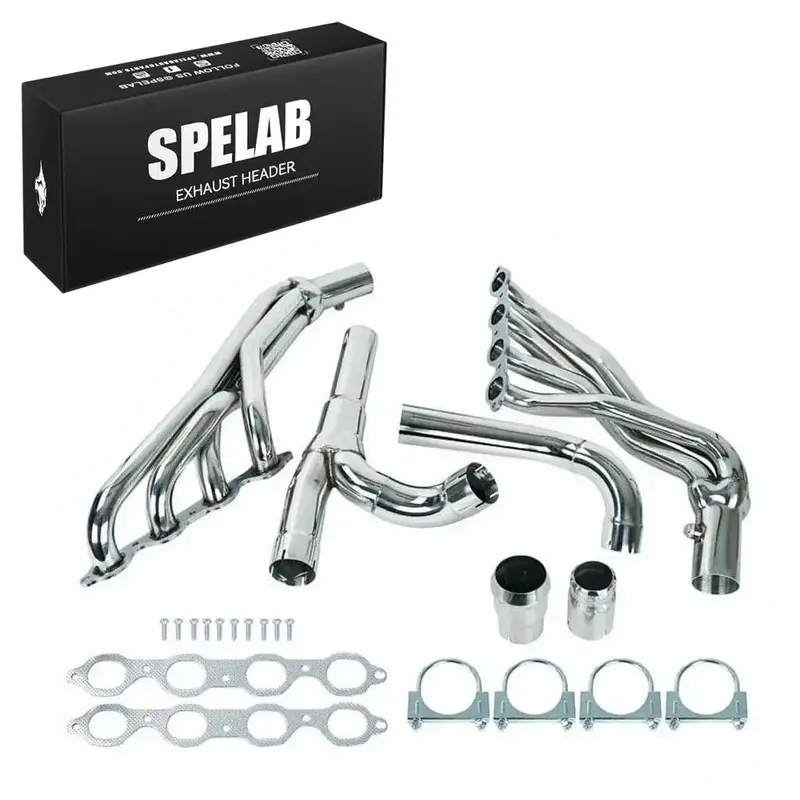 Long Tube Headers For 2014-2017 Chevy Silverado 1500/Tahoe Gmc Sierra 1500/Yukon Cadillac Escalade 5.3L 6.2L V8 | 2Wd 4Wd 3