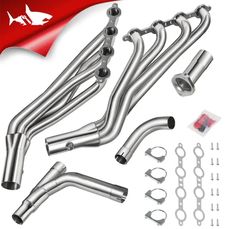 Long Tube Headers & Y-Pipe For 1999-2006 Chevy / Gmc Silverado / Avalanche / Sierra 1500 4.8L / 5.3L / 6.0L Vortec With Optional Cold Air Intake 1