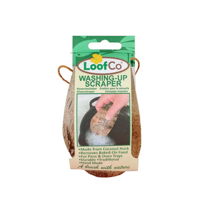 Loofco Coconut Husk Washing-Up Scraper 1