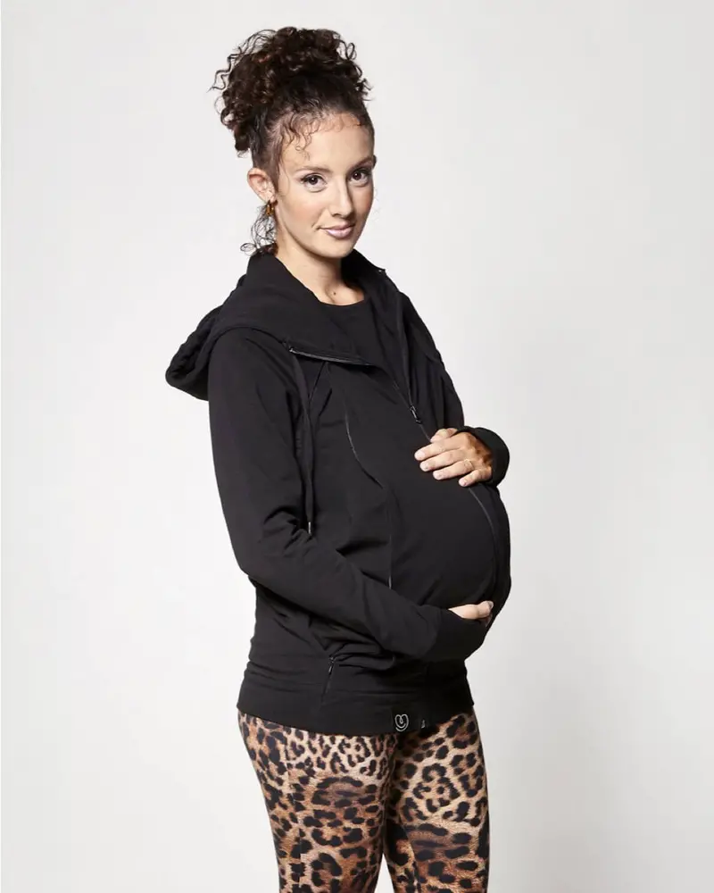 Love Radius Parent's Baby Wearing Hoodie - Black 2