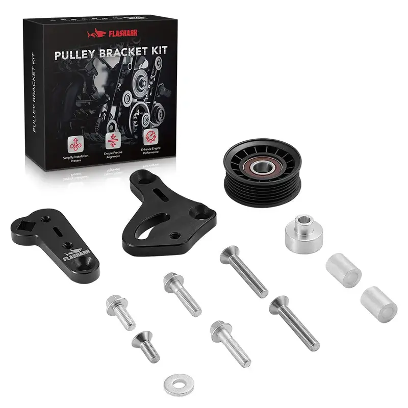 Ls1 Manual Belt Tensioner W/Pulley For 1998-2002 Camaro Z28 Ss Firebird Formula Trans Am Ws6 Ls Ls2 Gto 1