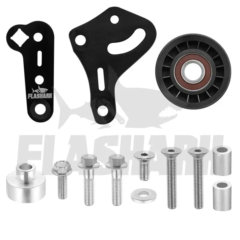 Ls1 Manual Belt Tensioner W/Pulley For 1998-2002 Camaro Z28 Ss Firebird Formula Trans Am Ws6 Ls Ls2 Gto 2