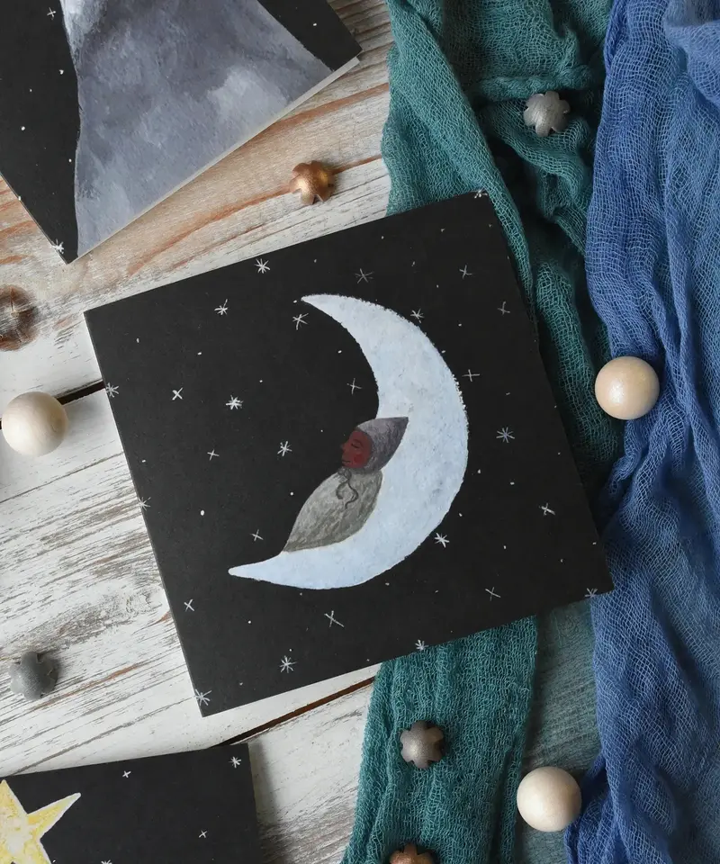 Lydiamae Moon Baby Greeting Card 2