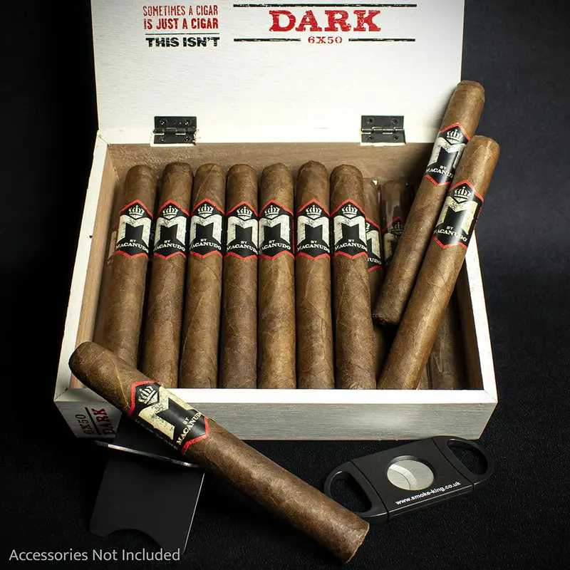 M By Macanudo Dark (Chocolate & Coffee) Toro Cigars - Box Of 20 1