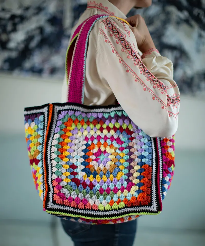 Made51 Jedda Refugee Made Crochet Tote Bag 1