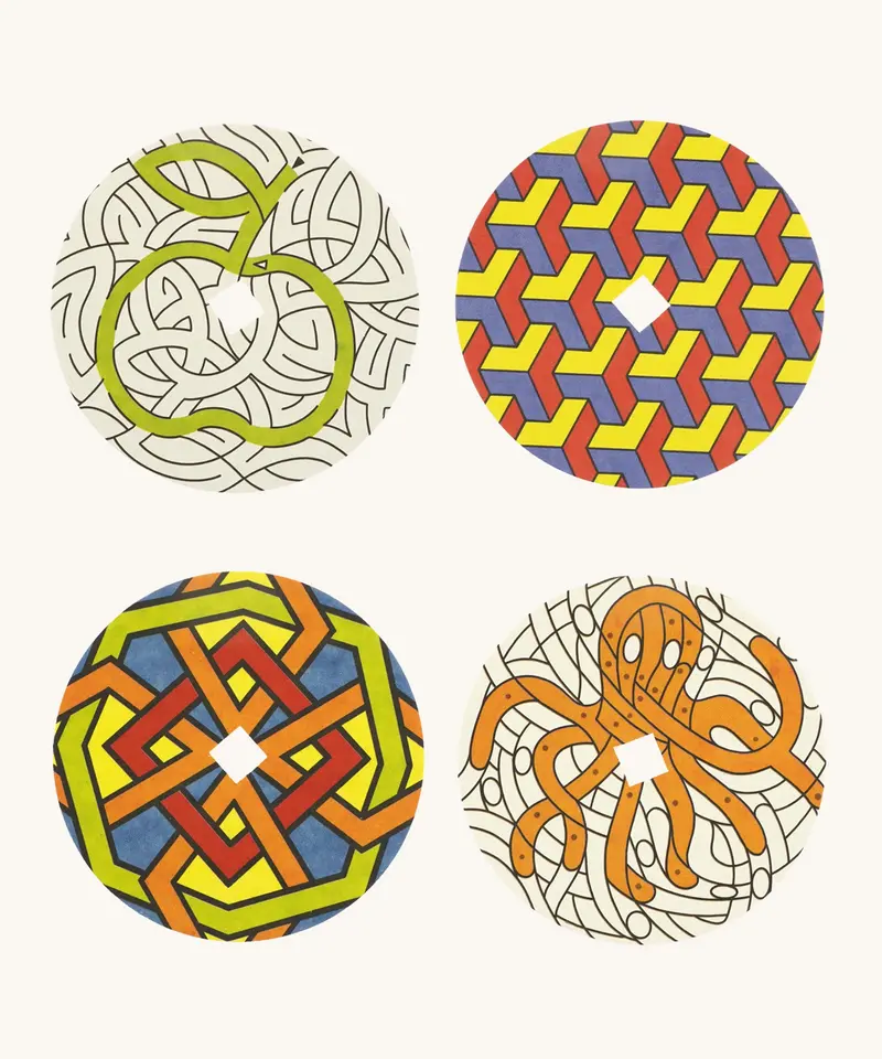 Mader 4 Replacement Discs For 'So And So' Set - Patterns 1