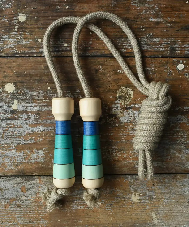 Mader Linen Skipping Rope - Blue 1