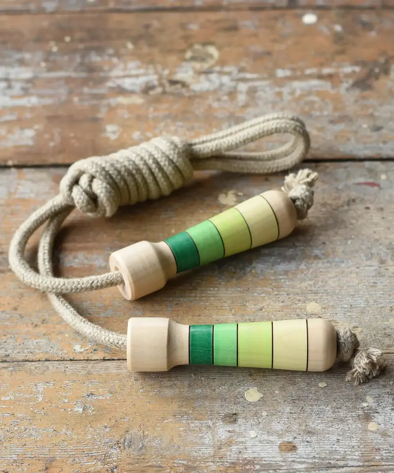 Mader Linen Skipping Rope - Green 1