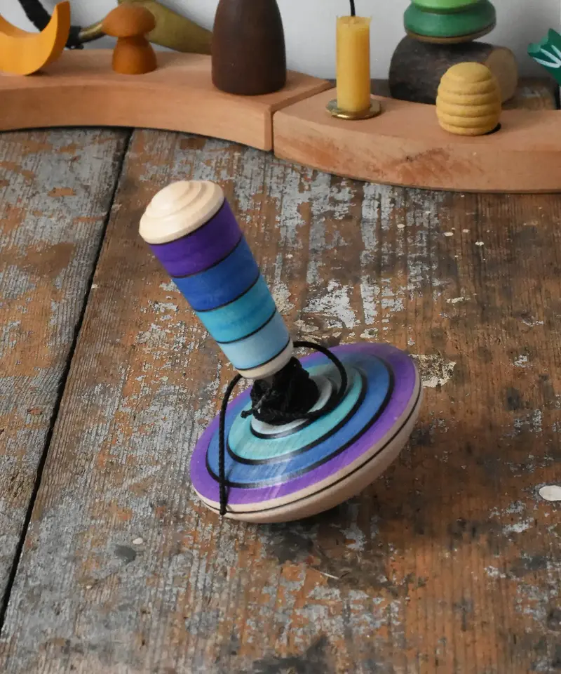Mader My First Spinning Top With Starter - Purple 1