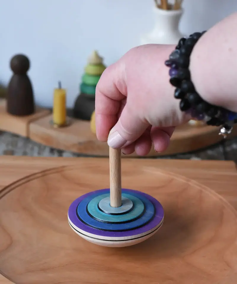 Mader My First Spinning Top With Starter - Purple 2
