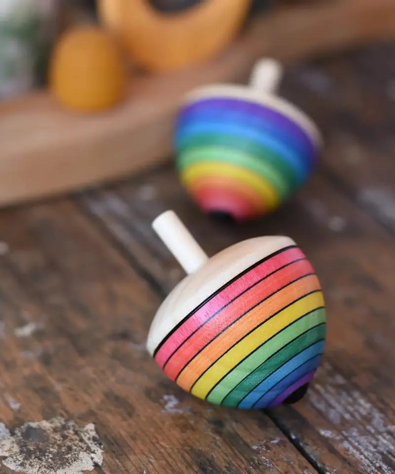 Mader Rainbow Egg Spinning Top 1