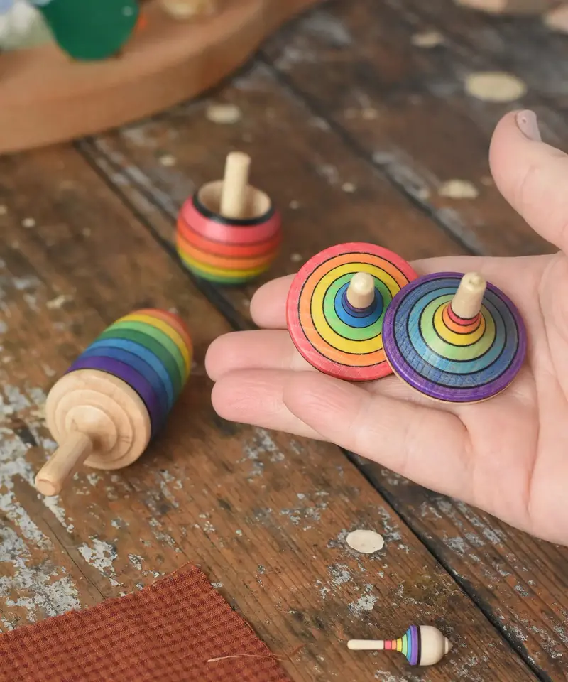 Mader Rainbow Spinning Top Learning Set 2