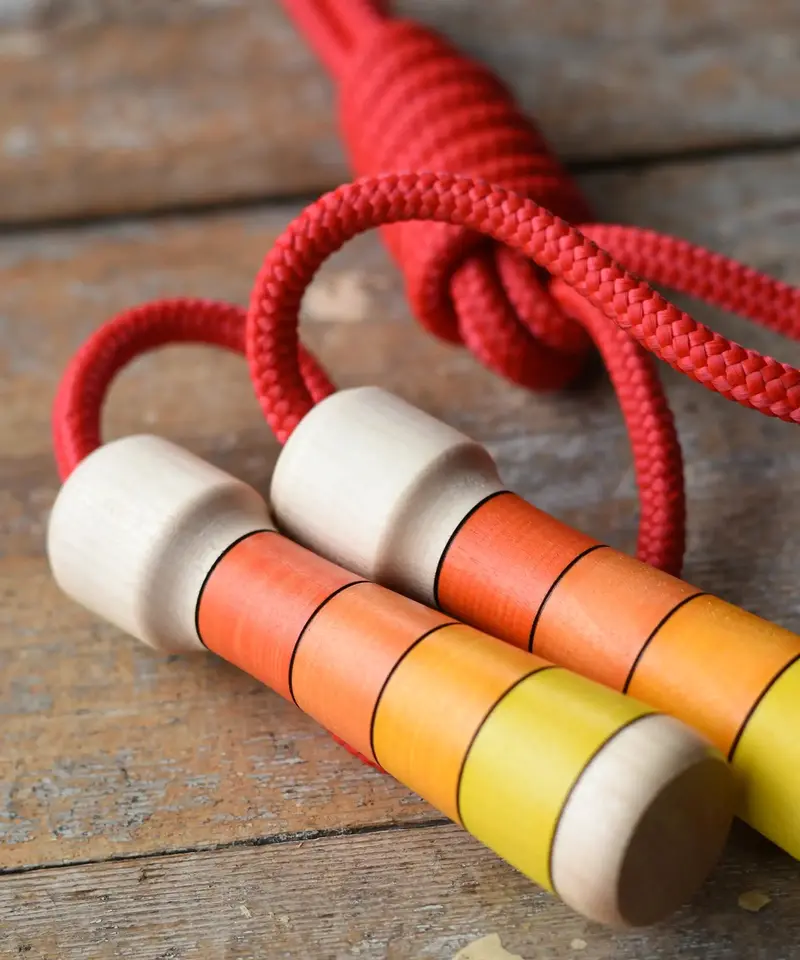 Mader Skipping Rope Orange Handles 2