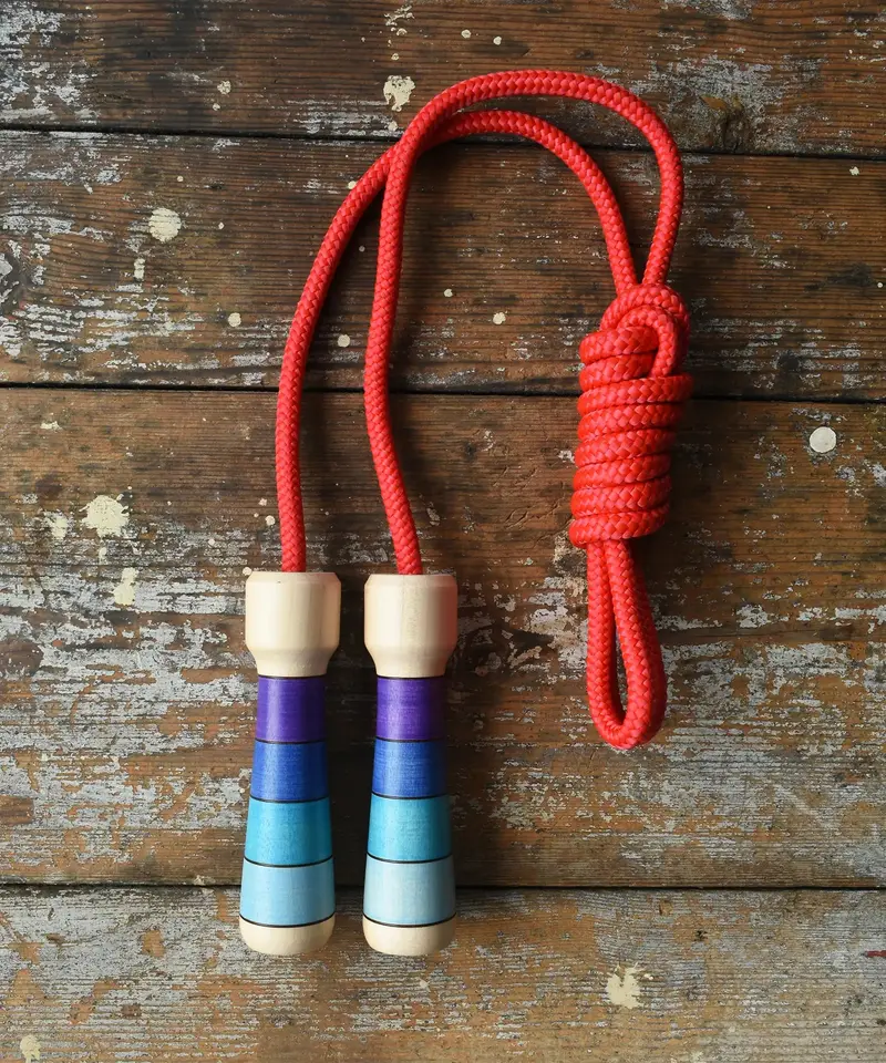 Mader Skipping Rope Purple Handles 1