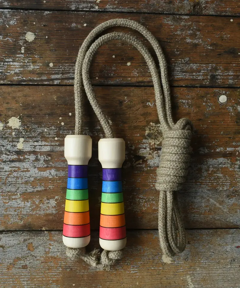 Mader Skipping Rope Rainbow Handles 1
