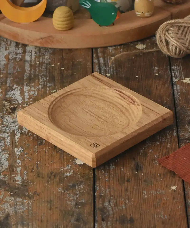 Mader Small Oak Spinning Plate 1