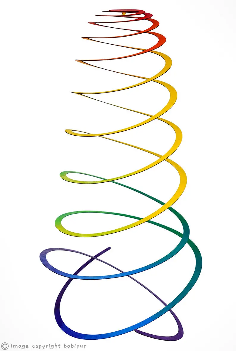 Magic Wood Double Spiral Mobile 1