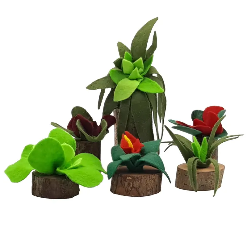 Magic Wood Felt Tropical Plant Set 1